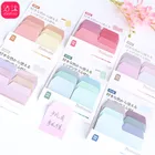 Однотонные Стикеры для записей, Стикеры для заметок, японские Стикеры для канцелярских принадлежностей, школьные и офисные принадлежности