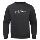 Толстовка мужская с капюшоном Mountain Ecg, забавный свитшот, уличная одежда в стиле хип-хоп, стиль Харадзюку, пуловер, осень