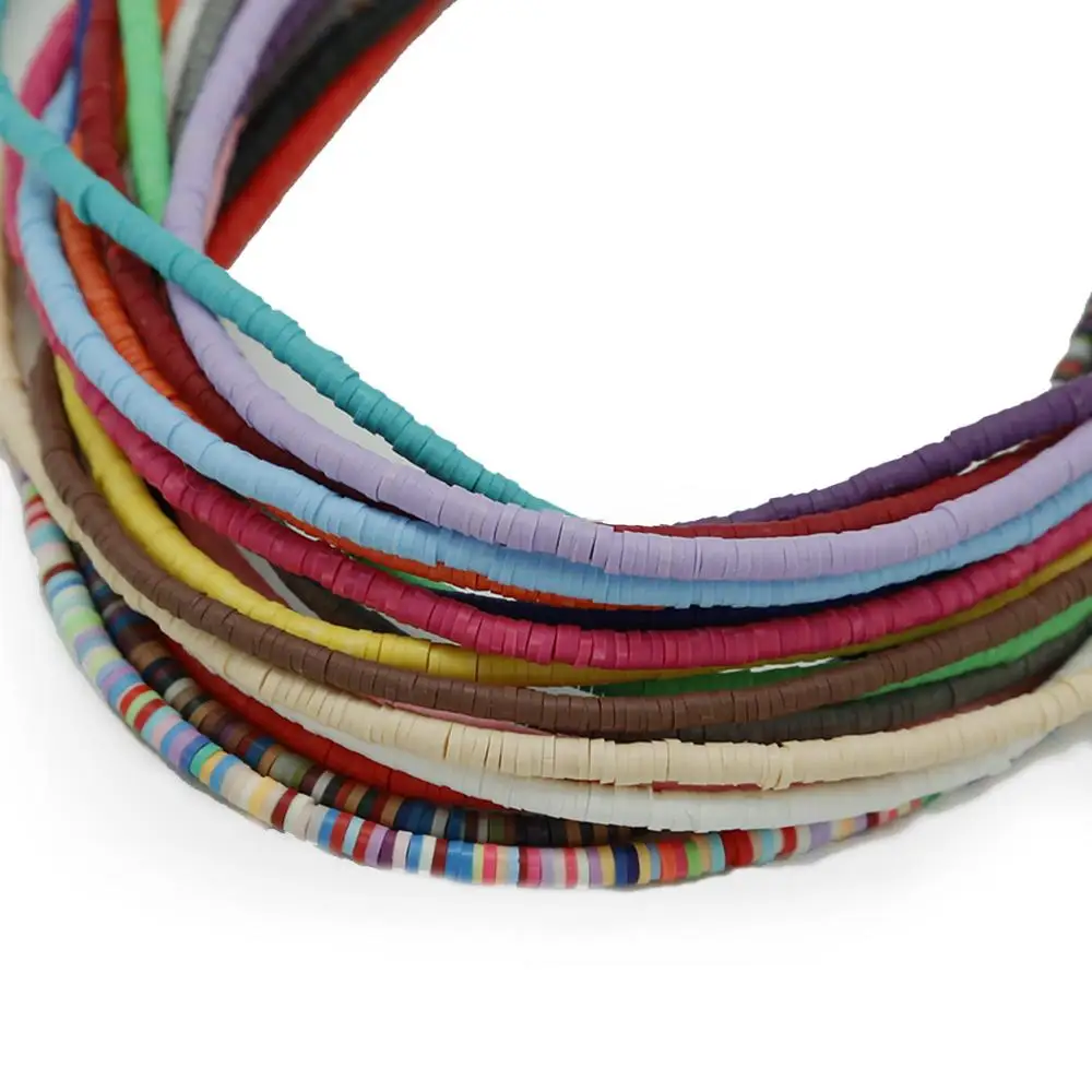 

Free delivery 400pcs 3x1mm hole 1mm Soft Clay Flakes Clay Beads Loose Beads For Jewelry Making Findings Necklace Bracelet Earrin