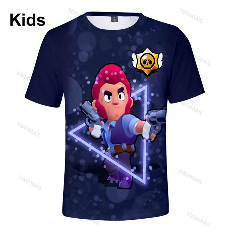 

Sandy 3 To 14 Years Spike and Star,Kids Tshirt Shooting Game 3D Printed Shirt Boys Girls Cartoon Jacket Tops Teen Clothes