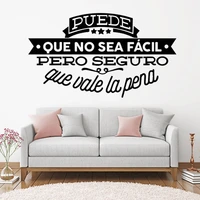 spanish quotes phrase wall decals decor wallpaper vinyl stickers for office room wall decal home decoration poster mural ru115