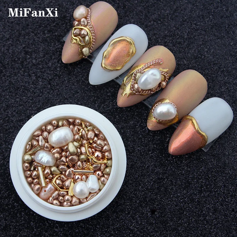 

Metallic 3D stones Colorful Symphony Irregular Stone Chameleon Beads Nail Art Rhinestones Accessories DIY Manicure Tools