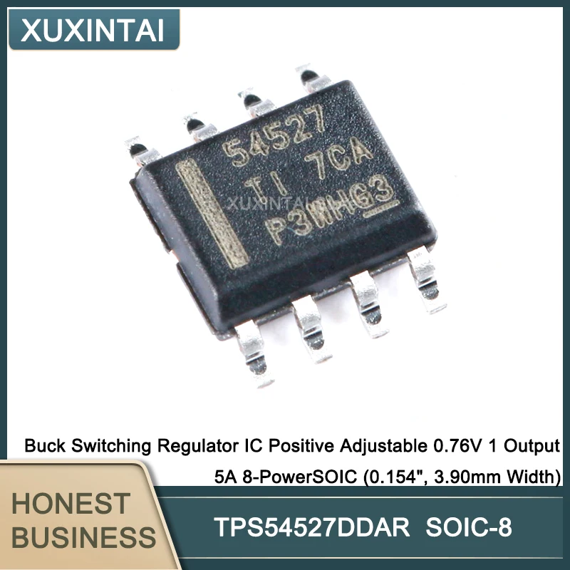 

20Pcs/Lot TPS54527DDAR Buck Switching Regulator IC Positive Adjustable 0.76V 1 Output 5A 8-PowerSOIC (0.154", 3.90mm Width)