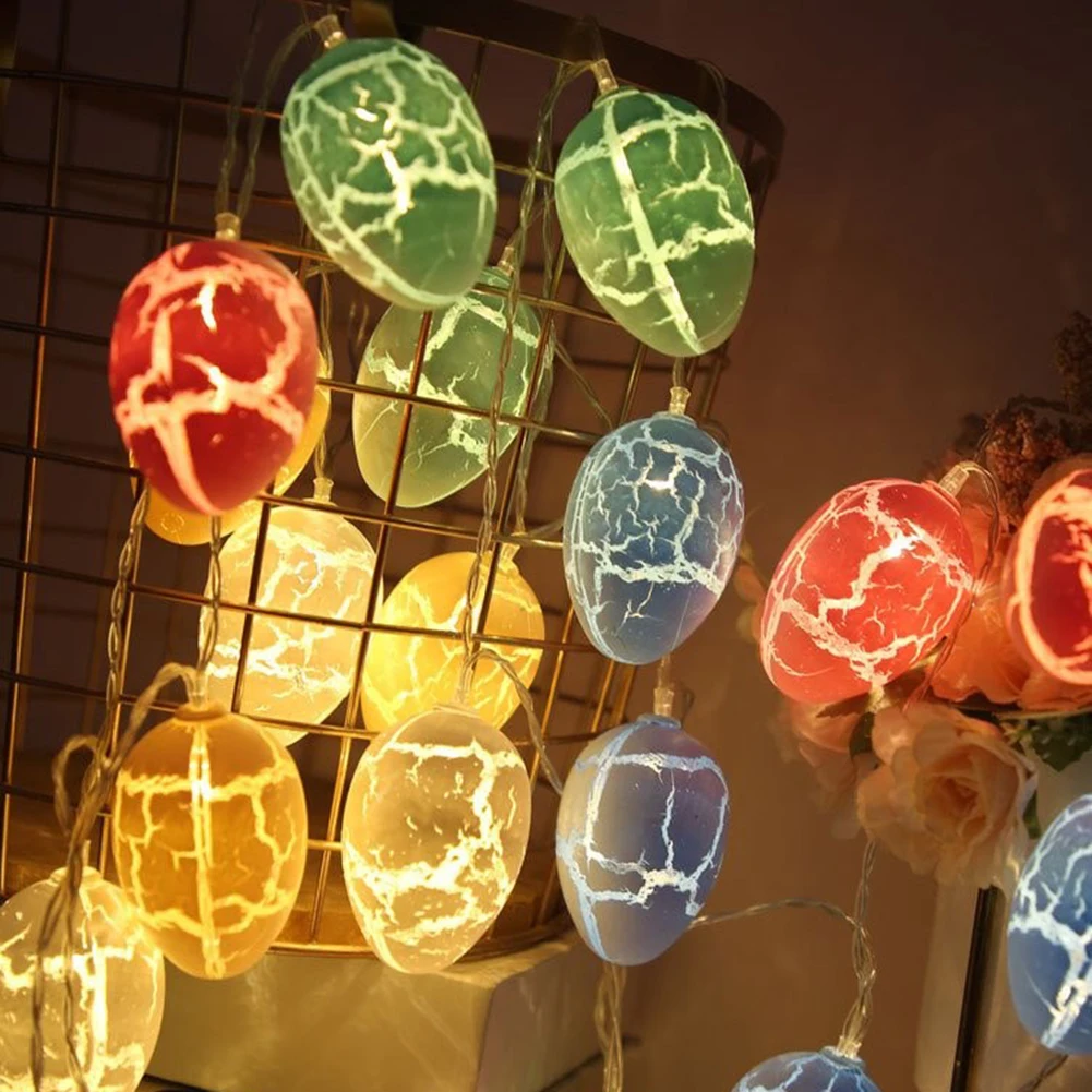 

10Leds Easter Decorations For Home Egg Rabbit Led String Light Easter Bunny Fairy String Lights Wedding Party Ornament Garland