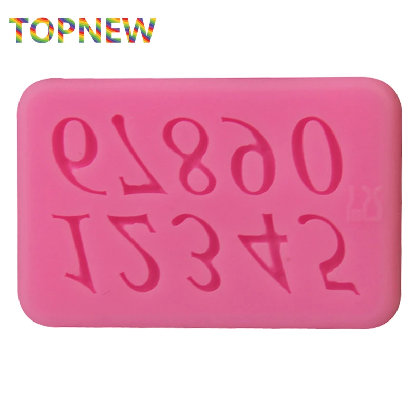 0 9 мини цифры 3D силиконовая форма обеденная панель антипригарная для украшения