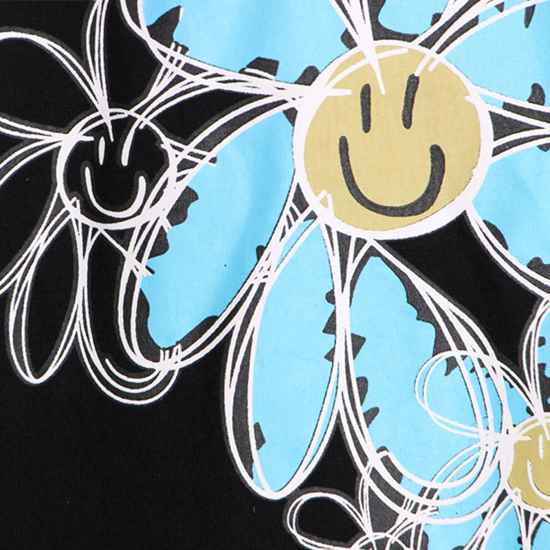

Bigbang Gdragon T Shirt Peaceminusone Daisy Flower Print Same Style Casual Summer Short Sleeve Top Tee