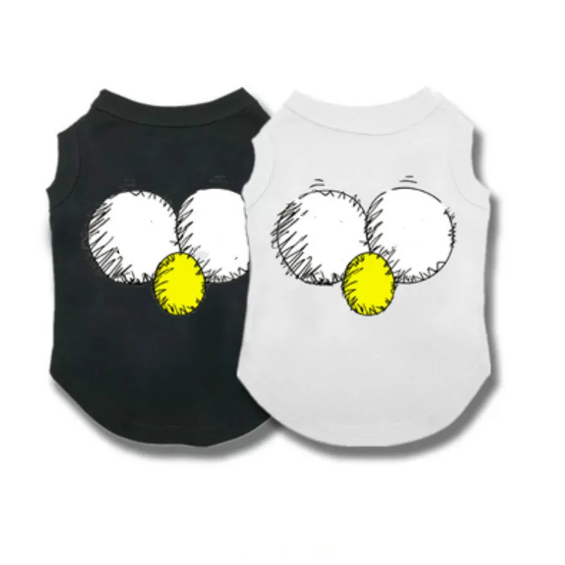 Чихуахуа Мода дудлы с принтом глаза Жилет одежда для собак тонкая дышащая обувь