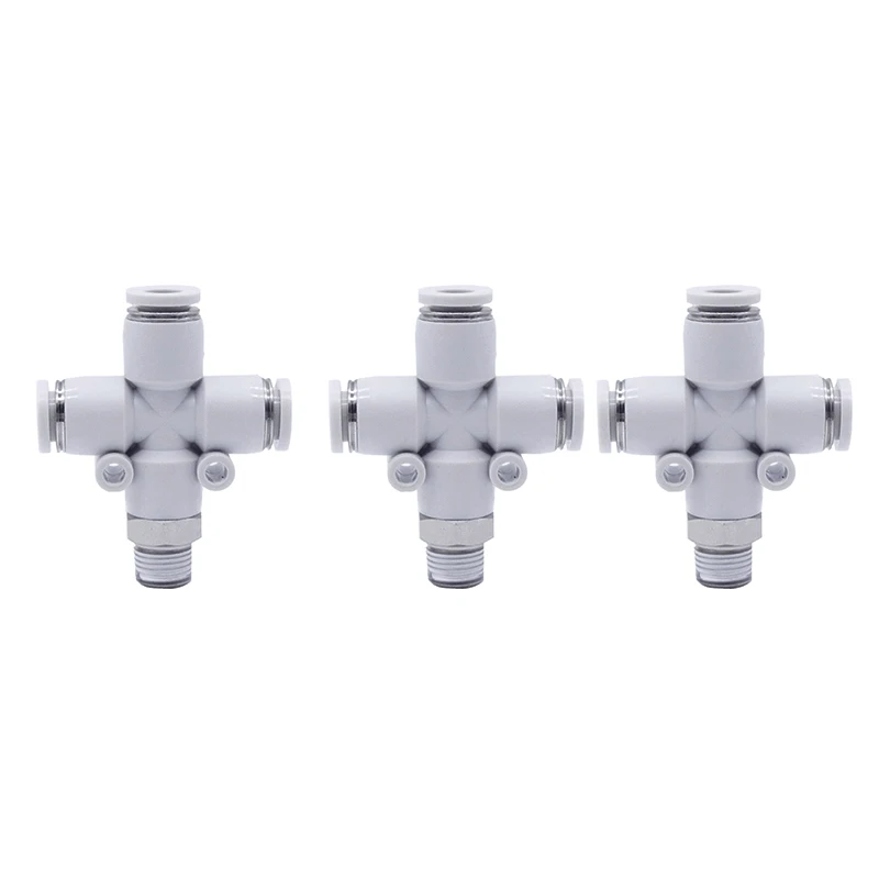 

Pneumatic accessories one -touch fittings threaded type Threaded cross PZB8 PZB10 PZB12