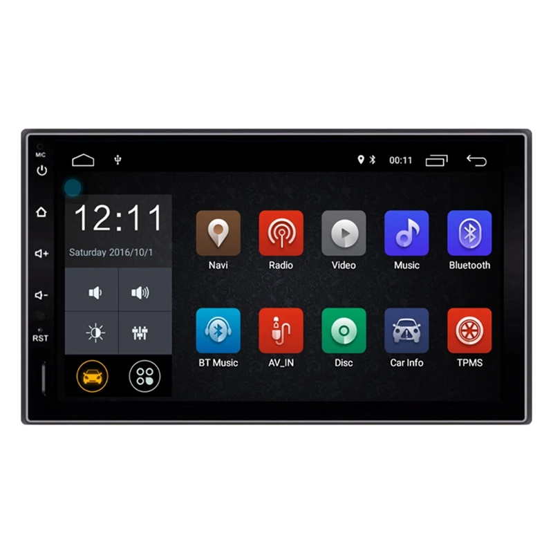 Android 8 0 2Din Автомагнитола стерео 7 дюймов емкостный пресс экран Hd Gps навигация Bluetooth