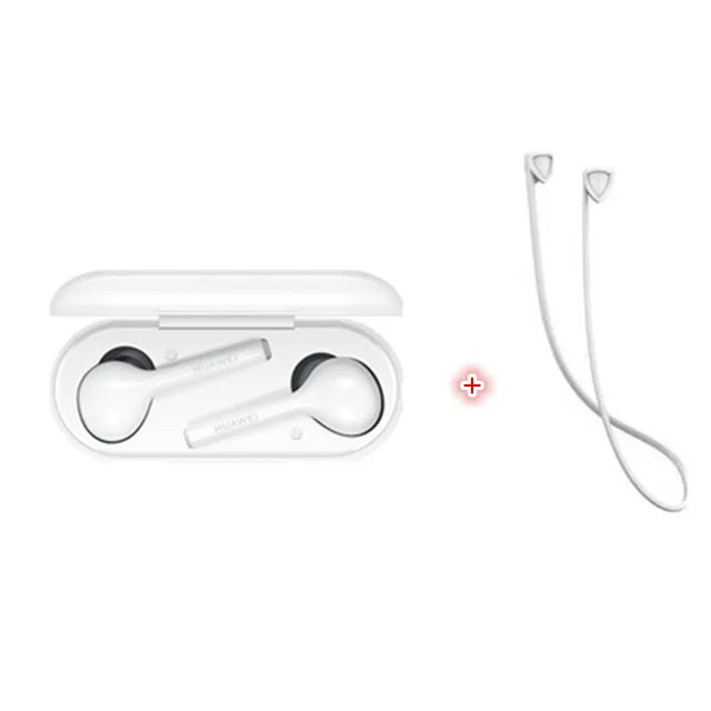 huawei FreeBuds Lite TWS беспроводные Bluetooth наушники-вкладыши 12 часов двойной клик с зарядным устройством IP54 Водонепроницаемый - Цвет: White add rope