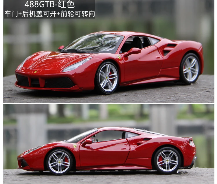 Bburago 1:24 Ferrari 599GTO модель автомобиля литье под давлением Металлическая Модель Детская игрушка бойфренд подарок имитация сплава автомобиль коллекция