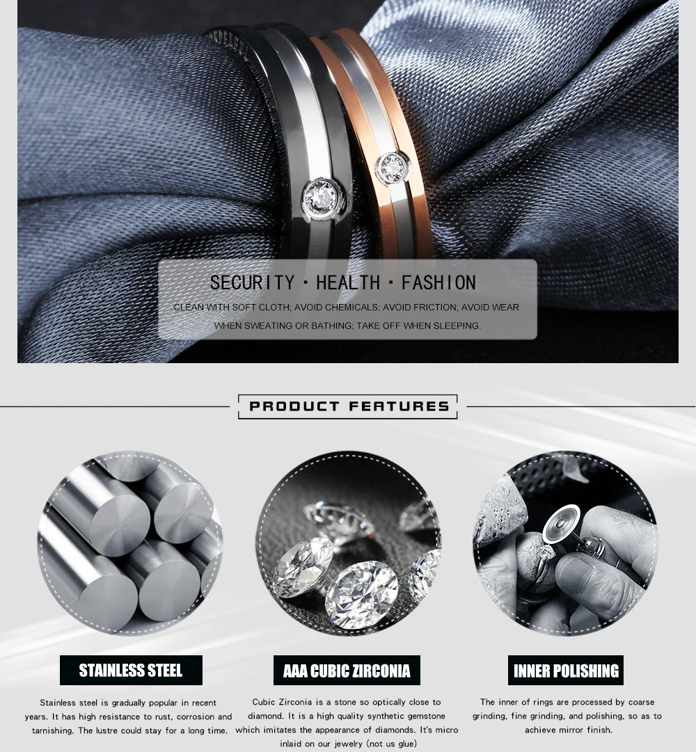 Модные обручальные кольца OPK с кубическим цирконием для влюбленных свадебные пар