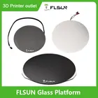 Стеклянная пластина для 3D-принтера FLSUN Q5 SR, встроенная поверхность, сетчатая стеклянная платформа, стеклянная Тепловая панель, обновленные детали для 3D-принтера