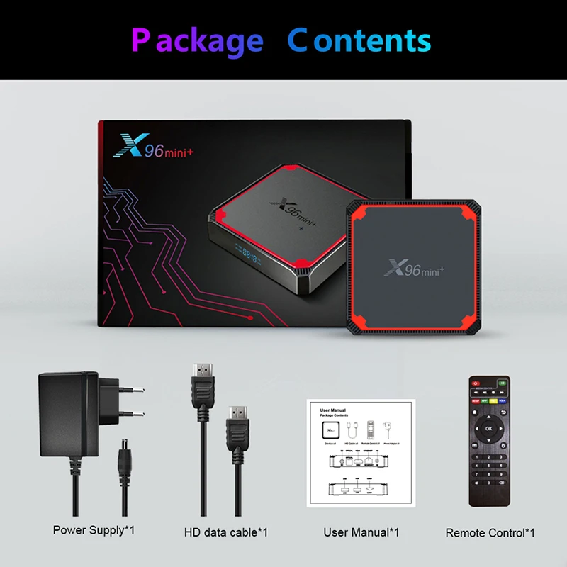 

Dropshipping X96mini+ Set Top Box S905w4 HD Android Smart TV Box 5g 4K TV Box