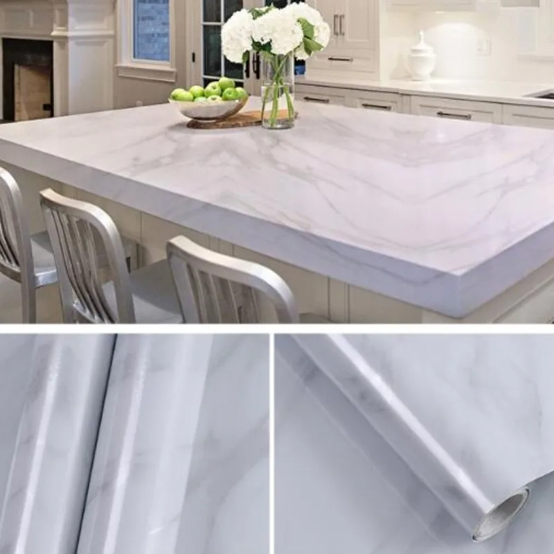 Водонепроницаемая мраморная настенная бумага 10 м виниловая самоклеящаяся