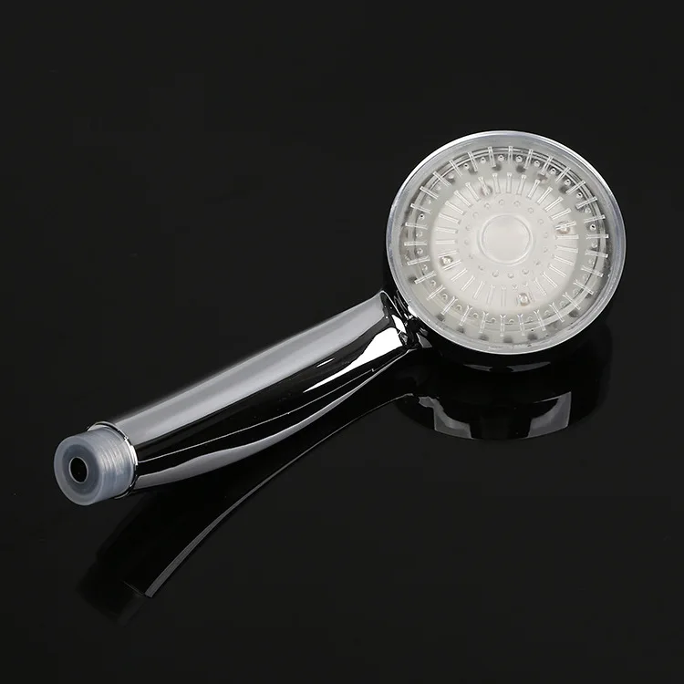 

1PC Pressurized Nozzle Shower Head Bathroom Accessories High Pressure Water Saving Rainfall Chrome Luminescence Shower Head