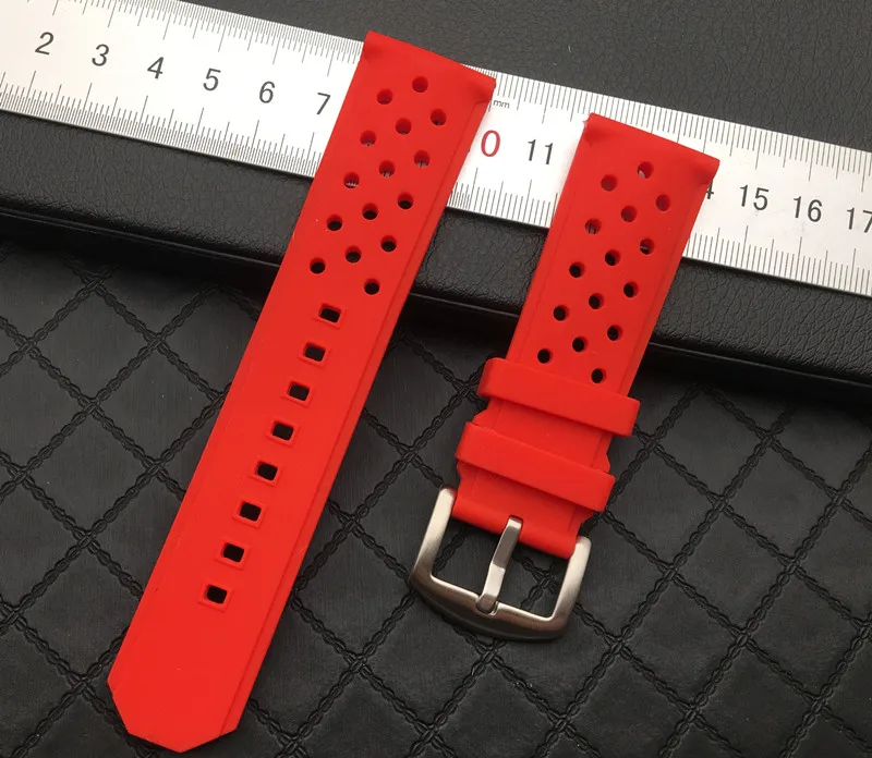Ремешок для часов мягкий из натурального каучука Силиконовый водонепроницаемый