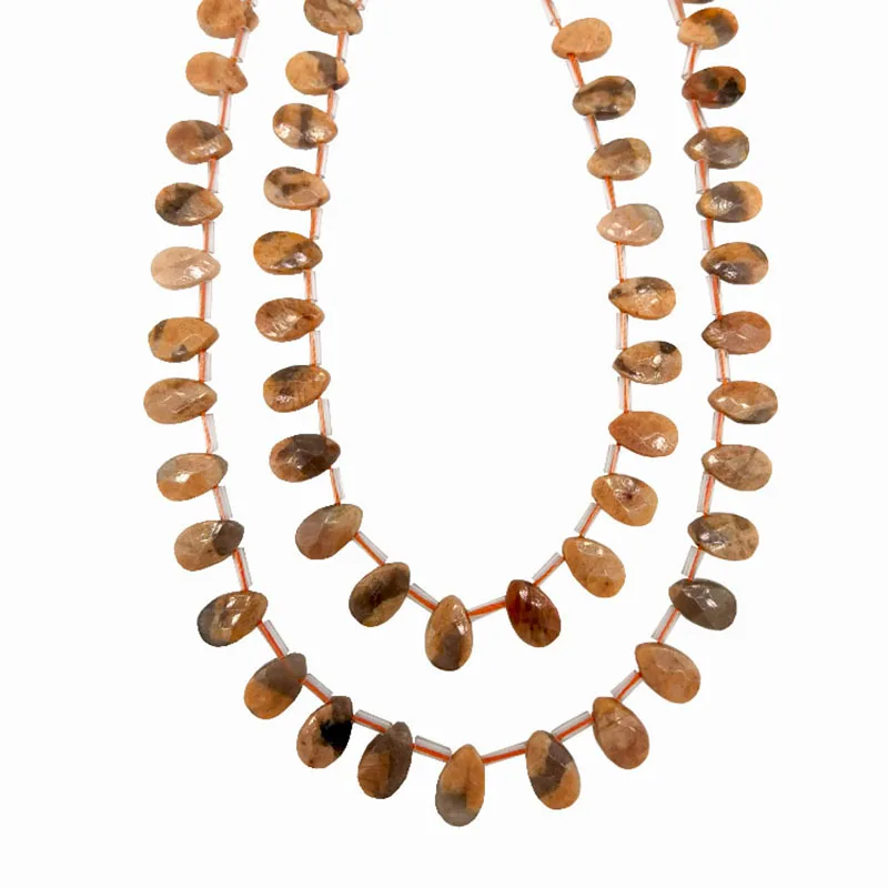 8 X12мм Оптовая цена Мозаика полевого шпата с фасетированной формой в форме слезы, многофункциональные натуральные драгоценные камни, украшения.