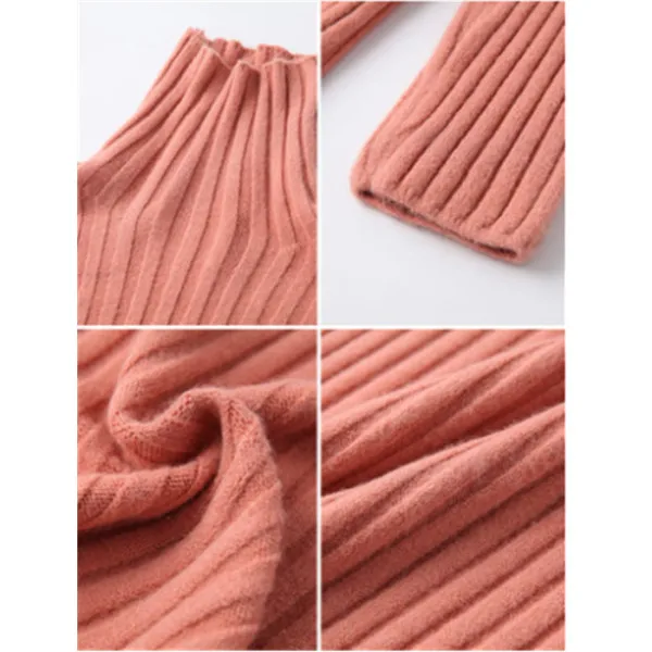 

2019 Autumn Winter Turtleneck Knitted Pullover Sweater Women Long Sleeve Basic Solid Casual Fashion Tops Sweaters Jumper Vestido