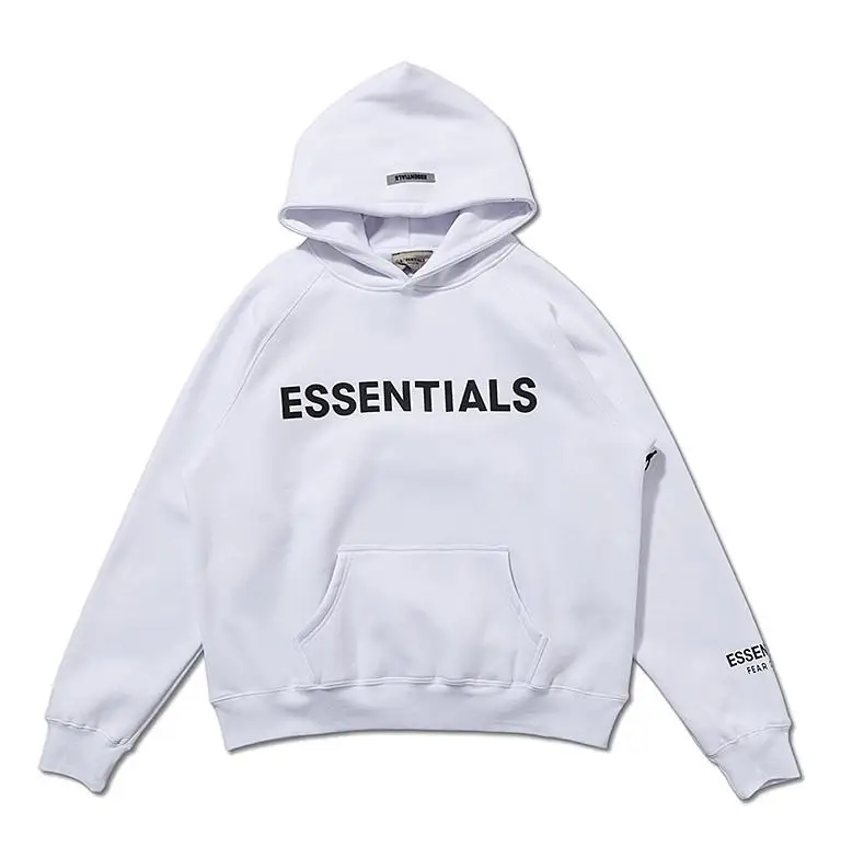 

2021New high quality Essentials Logo Hoodies Men Women Couple Fleece Hoodie Oversized Hip-hop FOG Warmth Hooded Sweatshirt S-XL