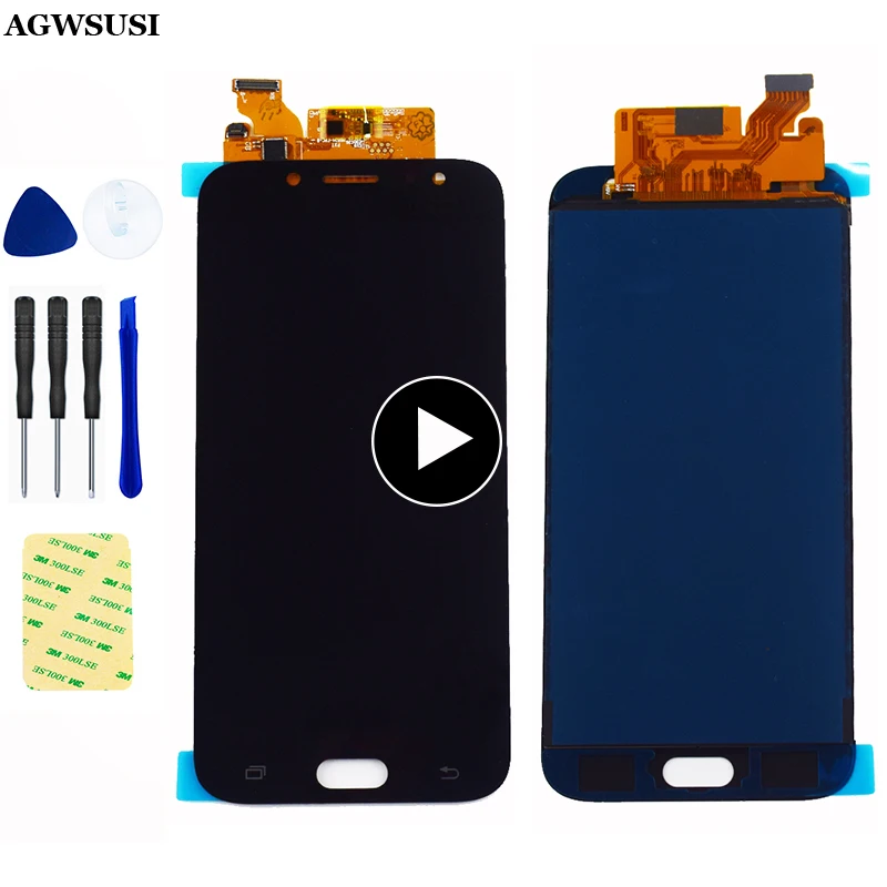 ЖК дисплей с сенсорным экраном и дигитайзером в сборе для Samsung J7 Pro J730 Замена Galaxy