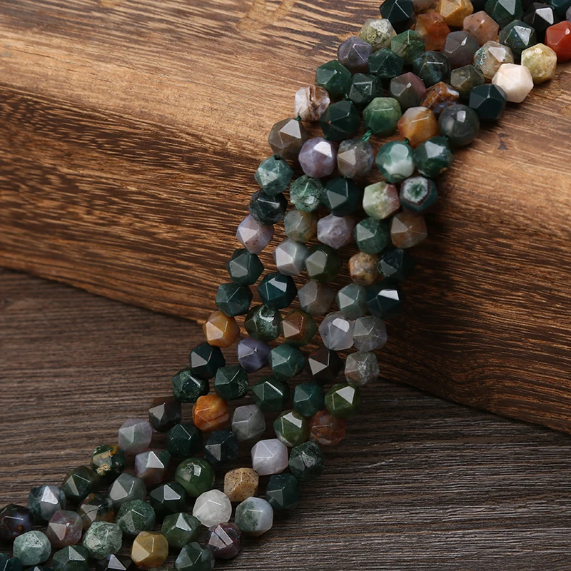 Граненые бусины 6 цветов подходят для самостоятельного изготовления ожерелья