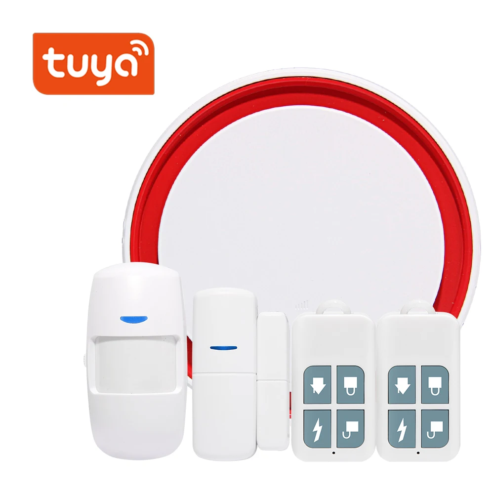 Умная Wi Fi GSM сигнализация Tuya беспроводная домашняя система безопасности 433 МГц PIR