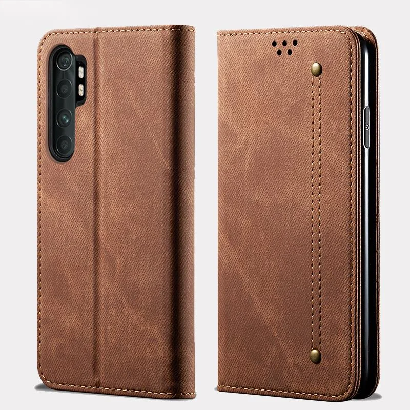 

Funda For xiaomi MI Note 10 lite, billetera con soporte para tarjetas, cubierta de libro magnética,