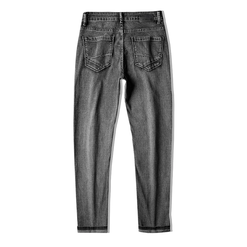 

Brand Men's Jeans 2020 New Midweight Business Work Casual Stretch Slim Jeans Classic Pants Jeans