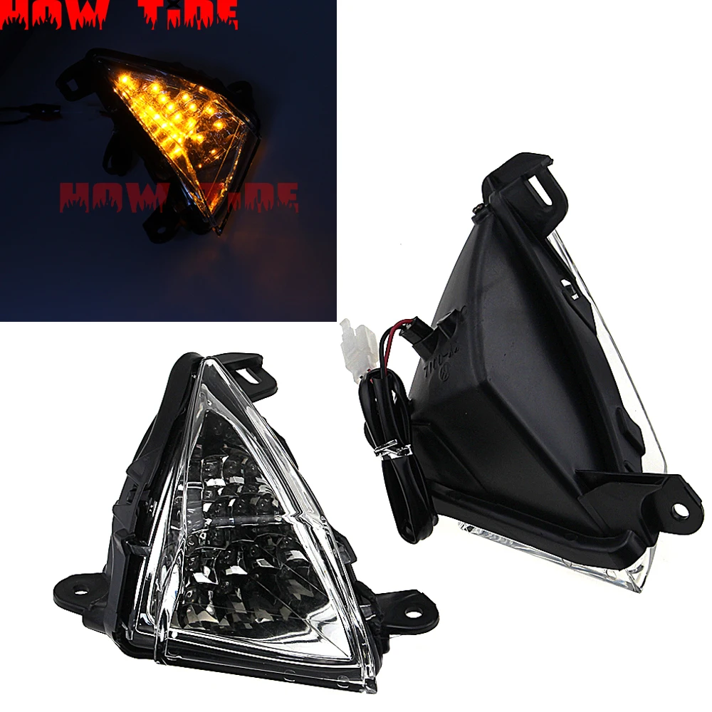 Передний светодиодный поворотный сигнал для KAWASAKI NINJA ZX 14R ZZR ZZ R GTR 1400 ZZR1400 GTR1400 мини 14 ZX14R 2006 2017| |