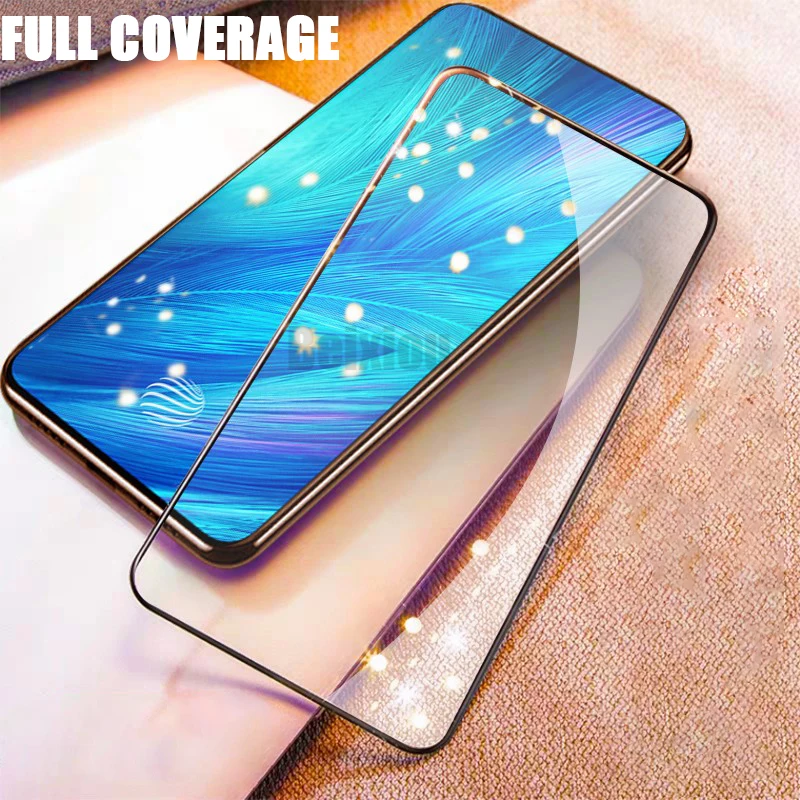 Полное покрытие экрана из закаленного стекла для Vivo X27 Защитная пленка Pro