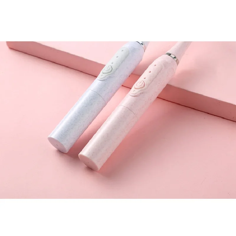 

Electric Toothbrush Couple Ultrasonic Adult Non-Rechargeable Soft Hair Automatic Waterproof 2 Brush Head Travel Set