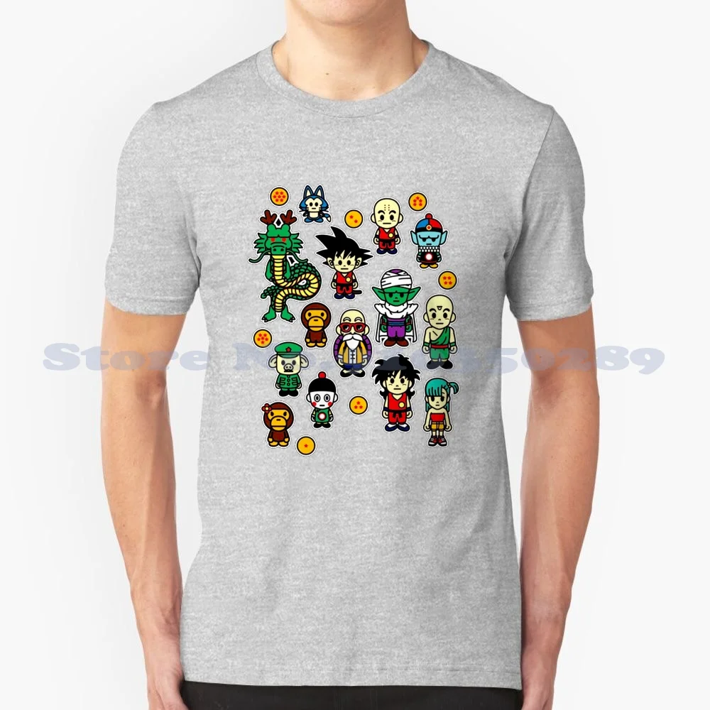 Стильная модная футболка с драконом имитация дракона Bape мультяшный