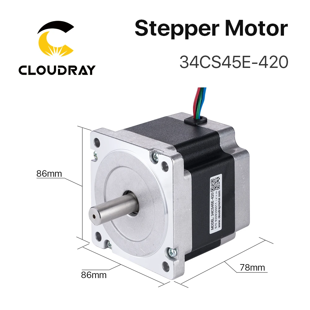 Cloudray Nema 34 Open Loop Stepper Motor Driver Kit 4.5N.m 4.2A DM860S 2.4A-7.2A for 3D printer CNC Engraving Milling Machine |