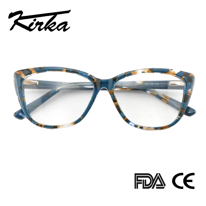 Женская оправа для очков Kirka Cat Eye из ацетата прозрачная модная оптические женские