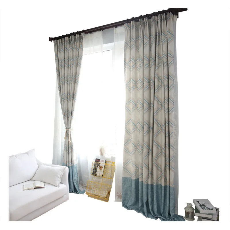 

2019 New Minimalist Small Fresh Shading Curtains for Living Dining Room Bedroom