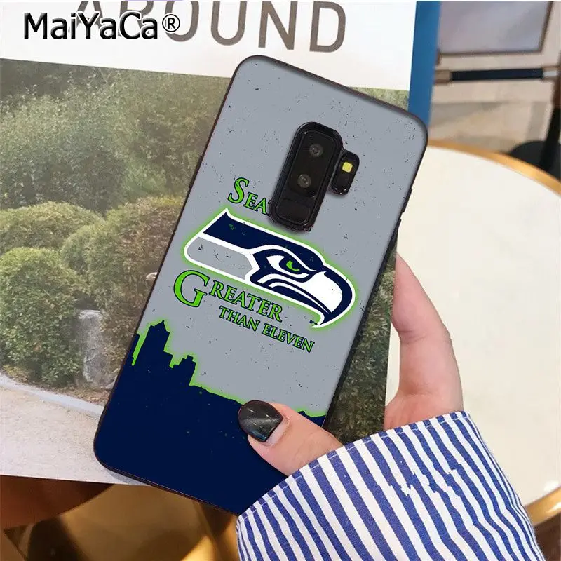 MaiYaCa Seattle Seahawks ТПУ Мягкий силиконовый чехол для телефона чехол для samsung S9 S9 плюс S5 S6 S6edge S6plus S7 S7edge S8 S8plus - Цвет: A2