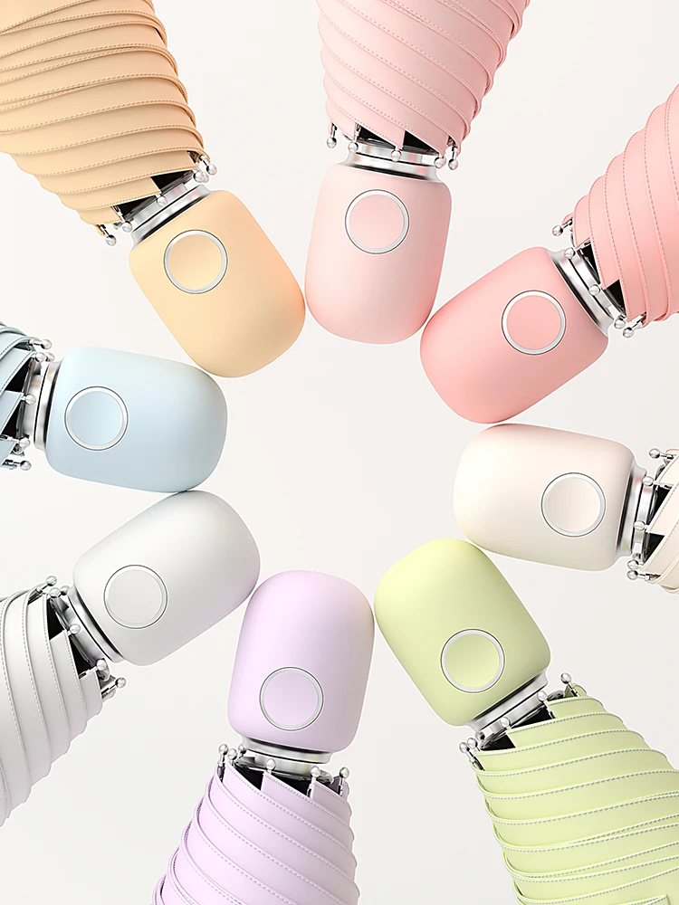 

Capsule Pocket Umbrella Light Portable Girls Anti Uv Summer Mini Umbrella Sonnenschirm Academy Parapluie Home Garden BX50UM