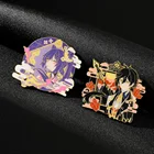 Аниме Genshin ударопрочный игровой персонаж значок Игрушка реквизит для косплея декоративный значок аксессуары украшение одежды подарок женское украшение