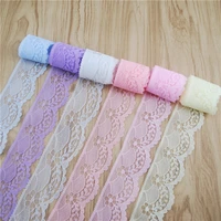 polyester lace trim fabric sewing accessories cloth wedding dress decora ribbon diy craft supplies multi color 36mm 300y l360