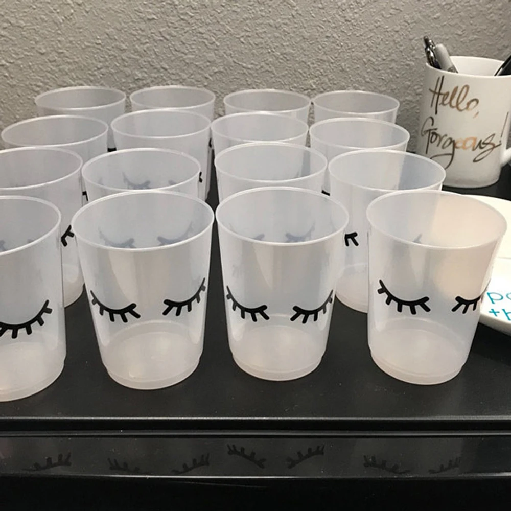 Ресницы для вечевечерние НКИ Виниловая наклейка детской вечеринки сделай сам