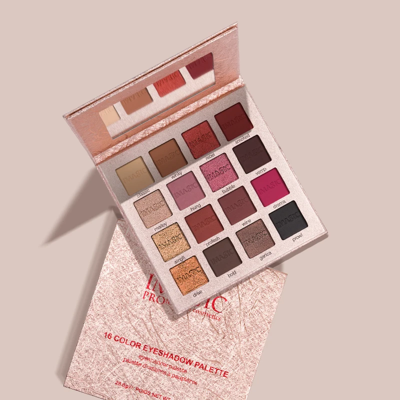 IMAGIC 16 цветов очаровательные тени для век Палитра сильно пигментированные