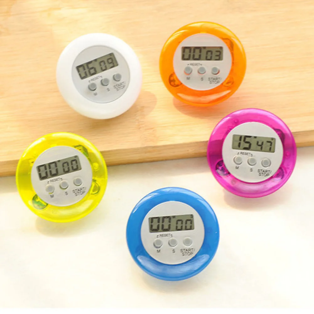

Portable Digital Kitchen Cooking Timer Count Down Timer Loud Alarm with LCD Display Screen (White)