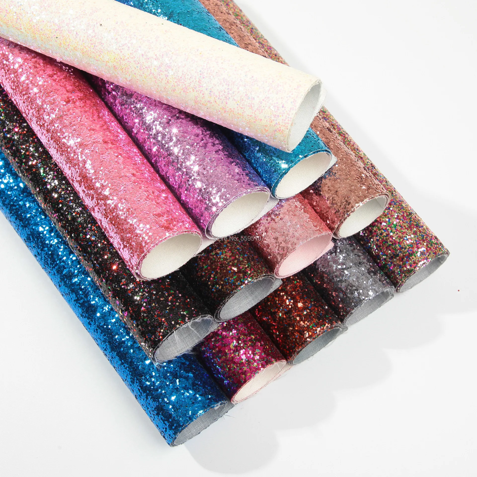 Большая и маленькая блестящая ПУ кожа с шестью краями подходит для сумок обуви