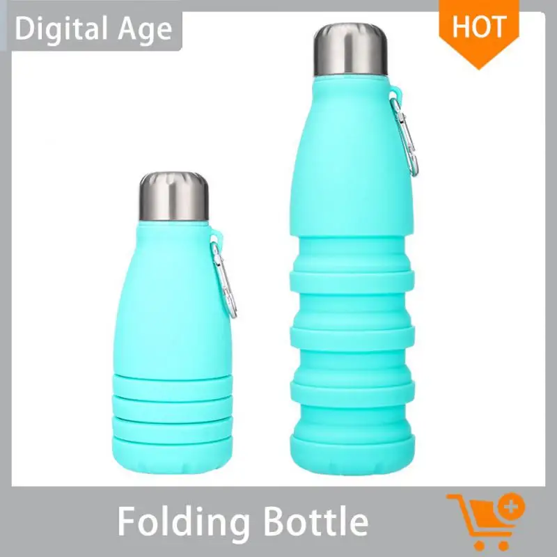 

Silicone Folding Water Bottle Water Cup Food Grade Drink Bottle Portable Outdoor Sports Water Bottle Safe Eat Folding Bolltle