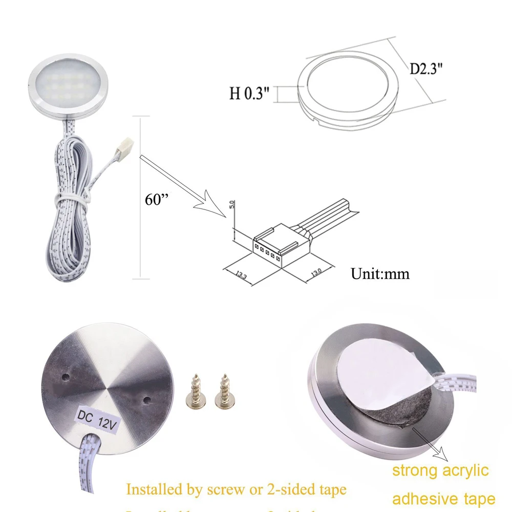 aiboo cabinet light led rgbwrgbww 45681012 lamps linkable under counter lighting with remote for kitchen wardrobe free global shipping