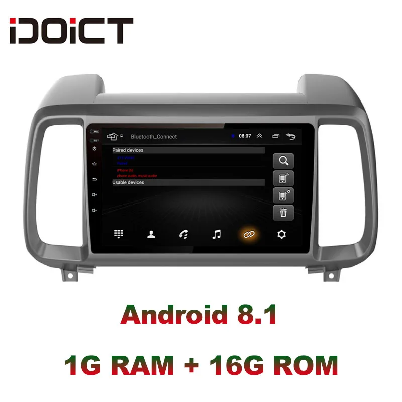 IDOICT Android 8.1 Car DVD Player GPS Navigation Multimedia For Hyundai ix35 Radio 2018 car stereo | Автомобили и мотоциклы