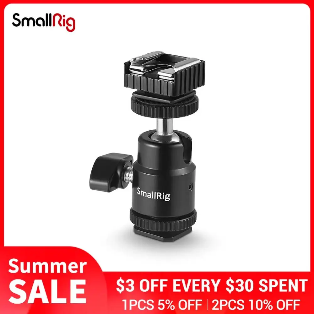 SmallRig зажим с шаровой головкой горячий башмак Переходник для Камера штатив