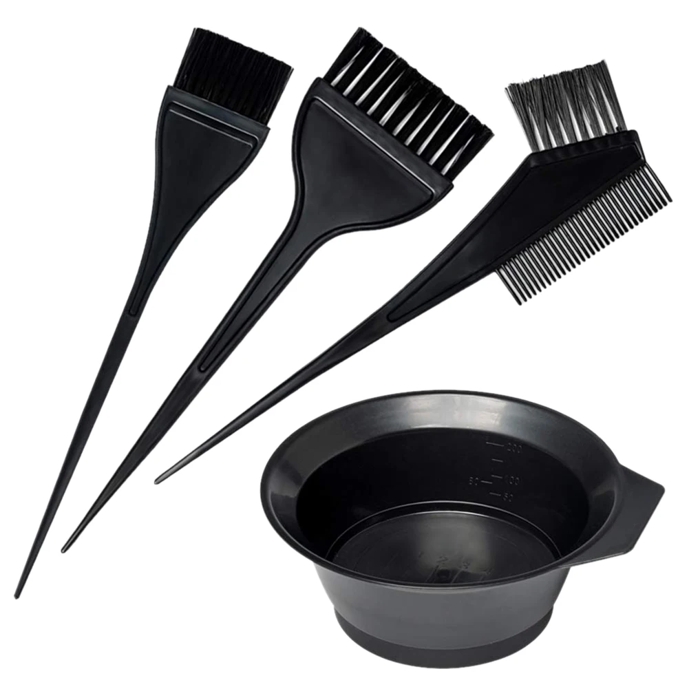 

Hair Color Dye Bowl Comb Brushes Tool Kit Set Tint Coloring Dye Bowl Comb Brush Twin High Quality Headed Brushes Set