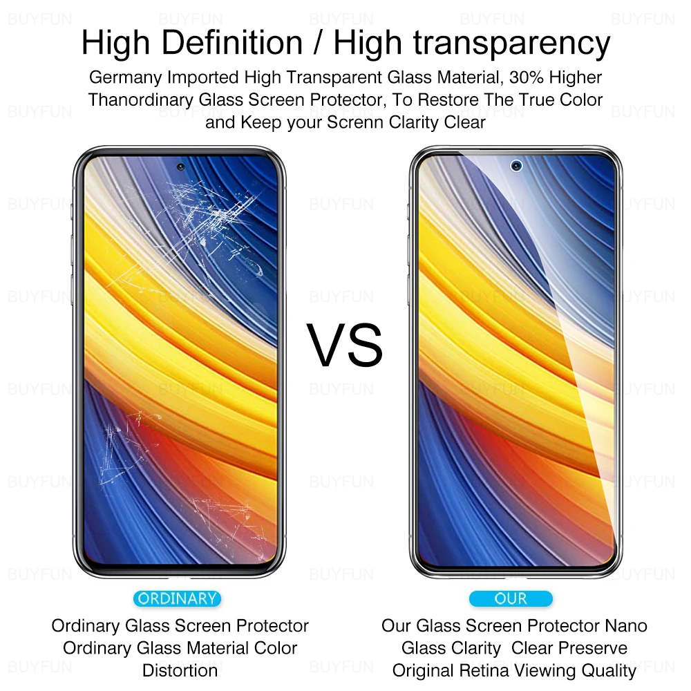 3 pcs tempered glass for xiaomi mi poco x3 pro protective on xiomi pocox3 pocox3pro x 3 gt x3pro x4 pro 5g screen protector film free global shipping